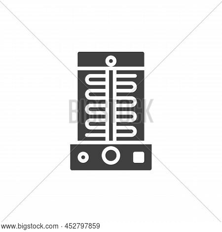 Shawarma Grill Machine Vector Icon. Filled Flat Sign For Mobile Concept And Web Design. Grill Machin