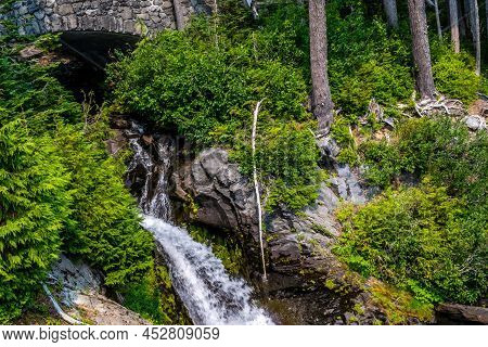 The Narada Falls In Mt Rainer Np, Washington