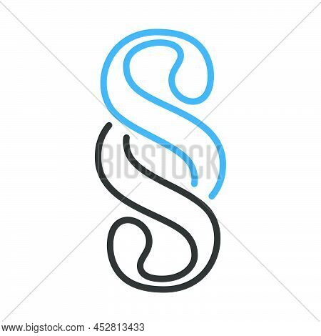 Paragraph Symbol Icon. Editable Bold Outline With Color Fill Design. Vector Illustration.
