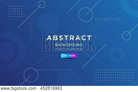 Modern Abstract Blue Dynamic Geometric Shape Compositon Background. Eps10 Vector