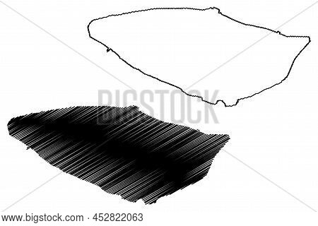 Sodermalm Island (stockholm, Baltic Sea, Kingdom Of Sweden) Map Vector Illustration, Scribble Sketch