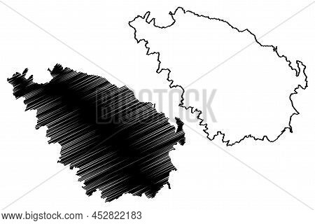 Spetses Island (hellenic Republic, Greece, Attica) Map Vector Illustration, Scribble Sketch Spetses 