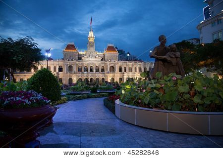 Corridoio di città di Ho Chi Minh City, Vietnam