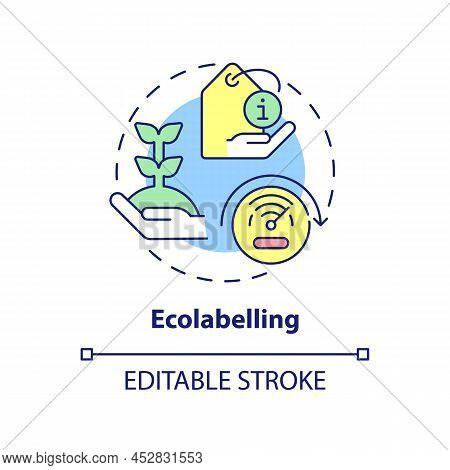 Ecolabelling Concept Icon. Sustainability Standard. Tool Of Industrial Ecology Abstract Idea Thin Li