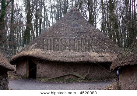 Traditionelle Walisisk huse jernalderen runde hus