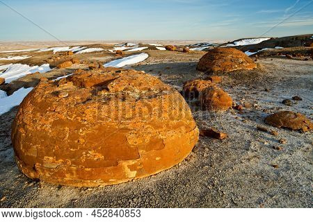 Red Rock Coulee In Southern Alberta, Canada
