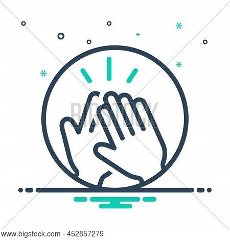 Mix Icon For Highs Appreciate Clapping Cheerful Plaudit Hand
