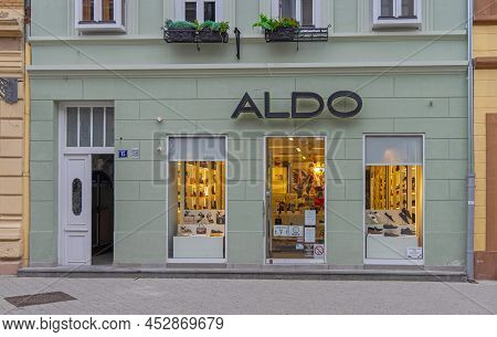 Novi Sad, Serbia - September 21, 2021: Italian Shoes Company Aldo Shop In Dunavska Street.