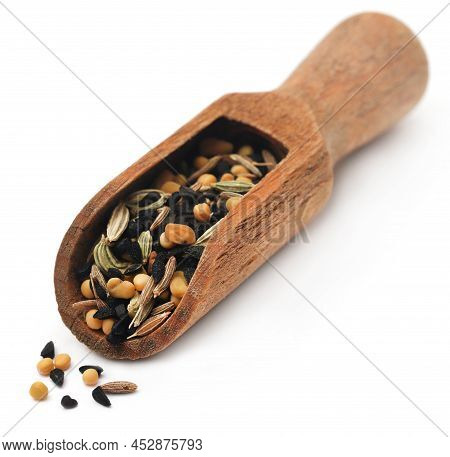 Mixed Spices Named As Pach Foron Masala In Indian Subcontinent