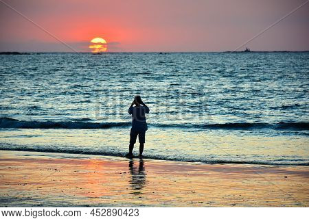 Beautiful Sunset At Chaung Thar Beach, Myanmar