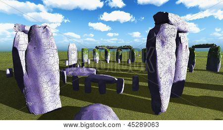 Stonehenge sanctuary i nærheden af Amesbury i England