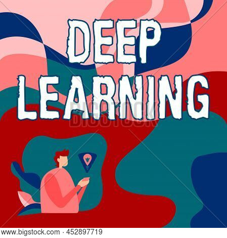 Text Caption Presenting Deep Learning. Business Showcase Hierarchical Abstractions Artificial Intell