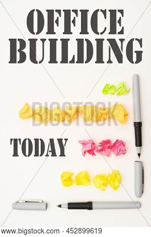 Text Showing Inspiration Office Building. Conceptual Photo Commercial Buildings Are Used For Commerc