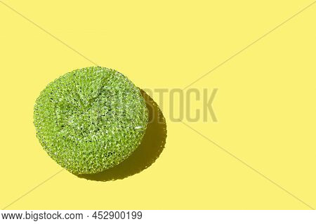 Green Brush For Washing Dishes, Green Household Cleaning Sponge, Brush For Washing Dishes And Other 