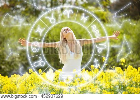 Horoscope Chart And Astrology. Future Love And Numerology