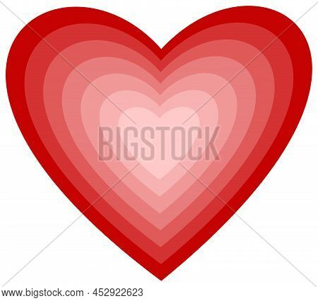 Abstract Heart Vector Illustration In Different Shades Of Red. White Isolated Background.
Heart Beat