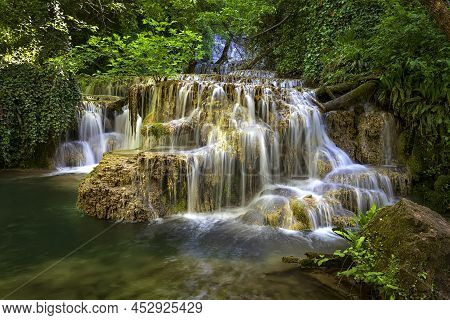 Cascade Waterfalls. Krushuna Falls In Bulgaria Near The Village Of Krushuna, Letnitsa.