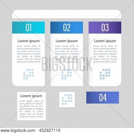 Productive Habits Infographic Chart Design Element Set. Abstract Vector Symbols For Infochart With B