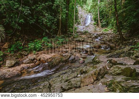 Landscape Nature Forest Hill Waterfall. Thailand Doi Inthanon. Travel Nature. Travel Relax. Siliphum