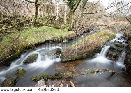 Robbers Bridge In Exmoor National Park
