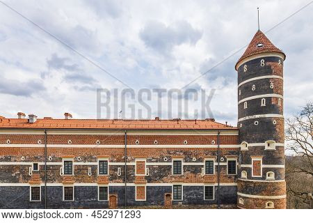 Medieval Brick Castle And Tower Of Panemune, Lithuania