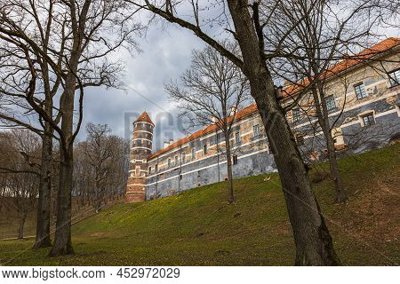 Medieval Brick Castle And Tower Of Panemune, Lithuania