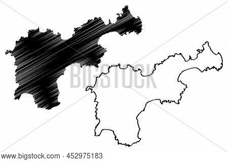 Tiree Island (united Kingdom Of Great Britain And Northern Ireland, Scotland, Inner Hebrides) Map Ve