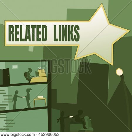 Handwriting Text Related Links. Concept Meaning Website Inside A Webpage Cross Reference Hotlinks Hy