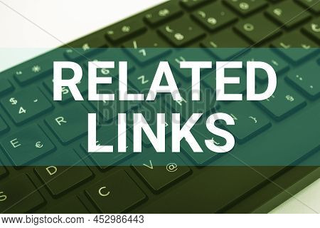 Inspiration Showing Sign Related Links. Conceptual Photo Website Inside A Webpage Cross Reference Ho