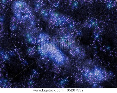 Starry sky infinite Universe, amazing and beautiful view of the Milky way