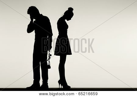 Young couple arguing