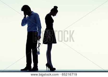 Young couple arguing