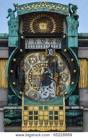 Ankeruhr (anker Clock) In Vienna (Austria)