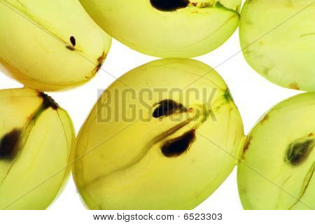 transparenten Scheiben Reife Trauben