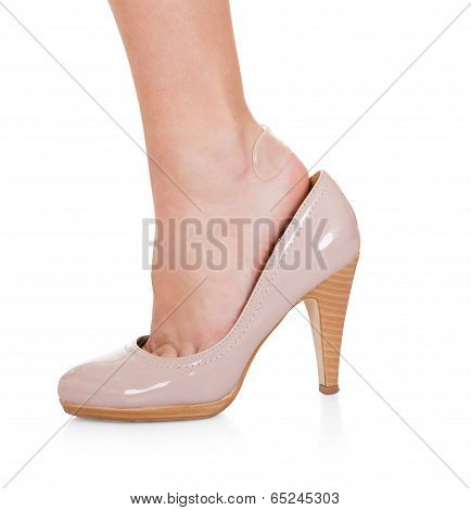 Sticky Bandage On Woman Heel