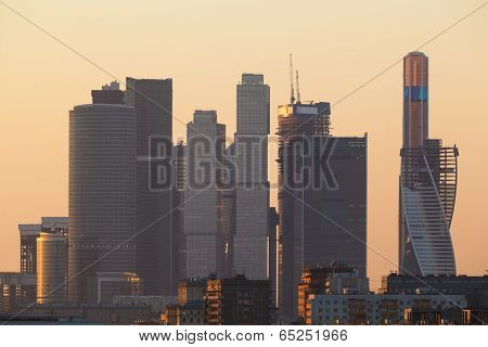 Modern skyscrapers