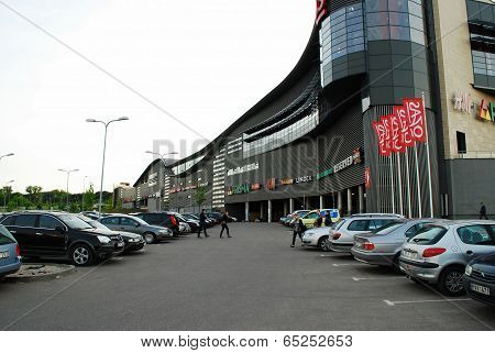 Vilnius Ozas Schopping House Centre External View On May 14