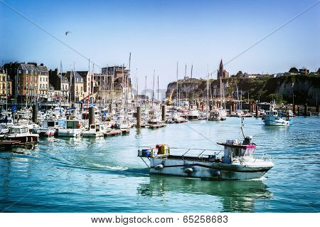 Port Of Dieppe In Normandy, France