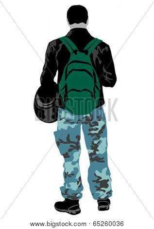 People of special police force on white background