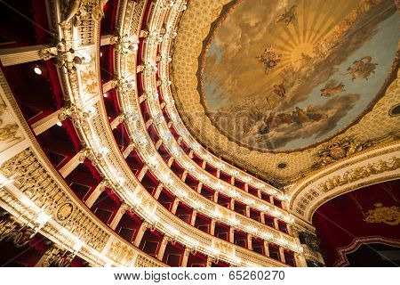 Teatro San Carlo, Naples opera house, Italy