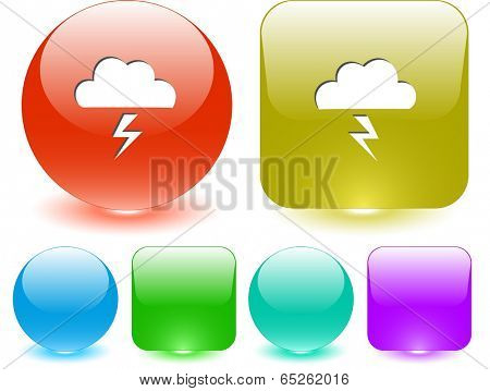 Storm. Vector interface element.