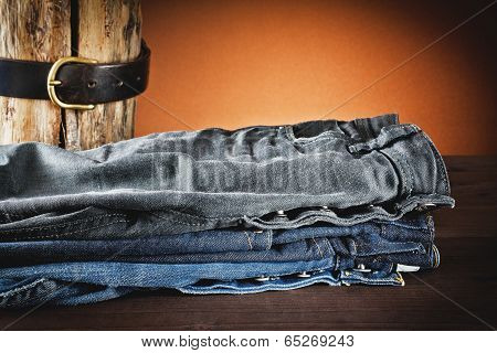 Jeans A Variety Of Colors