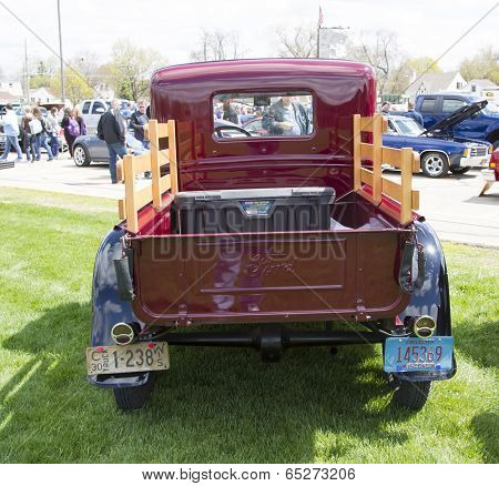 1930 Ford Pickup Truck Rear View