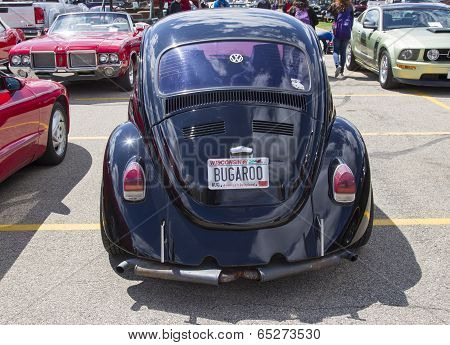 Black Vw Beetle Rear View