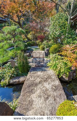 Japanese Garden at Hasedera Temple in Kamakura