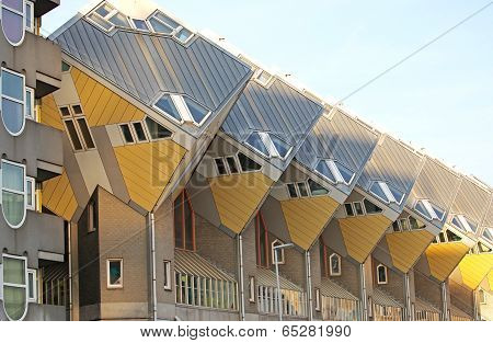 The Cube Houses In Rotterdam, Netherlands