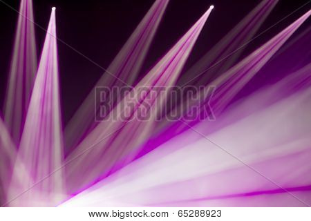 Defocused Entertainment Concert Lighting On Stage, Bokeh.