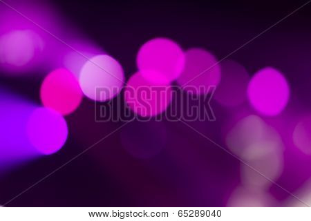 Defocused Entertainment Concert Lighting On Stage, Bokeh.