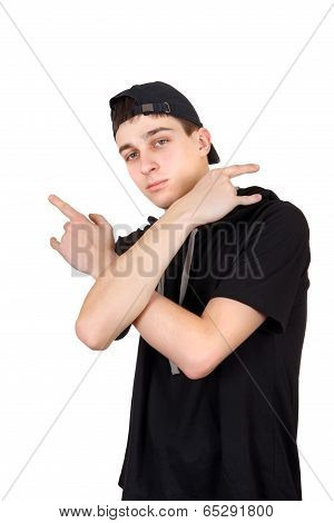 Teenager In Cap