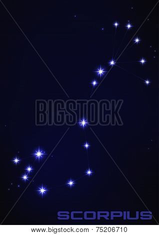 illustration of Scorpius constellation